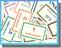 25 différents timbres FRANCE FICTIFS