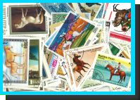 50 timbres differents CHEVEAUX