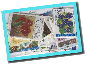 50 timbres differents FRUITS et LEGUMES